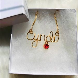 Wire Name Necklace